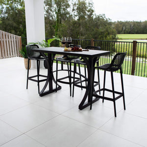 best-outdoor-furniture-Air 75 - Bergen Slat Bar 150 - 5pce - Outdoor Bar Set #color_BLACK