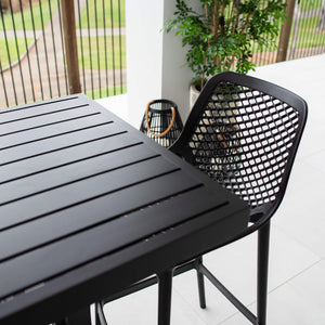 best-outdoor-furniture-Air 75 - Bergen Slat Bar 150 - 5pce - Outdoor Bar Set #color_BLACK