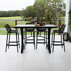 best-outdoor-furniture-Air 75 - Bergen Slat Bar 150 - 5pce - Outdoor Bar Set #color_BLACK