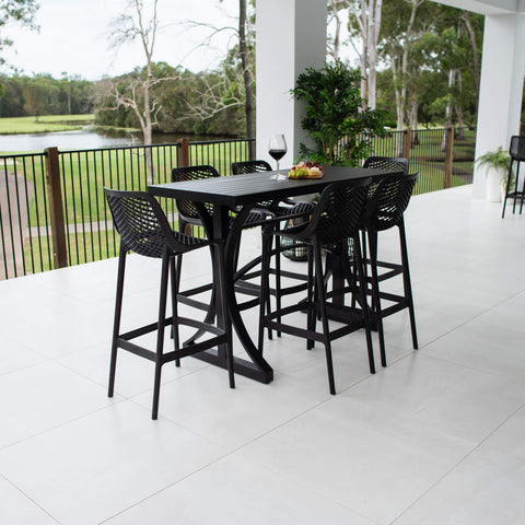Air 75 Bergen - 7pce (150x65) - Outdoor Bar Set