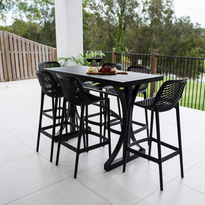 best-outdoor-furniture-Air 75 - Bergen Slat Bar 150 - 7pce - Outdoor Bar Set #color_BLACK