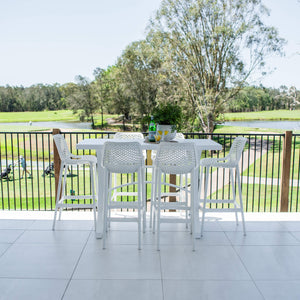 best-outdoor-furniture-Air 75 - Bergen Slat Bar 150 - 7pce - Outdoor Bar Set #color_WHITE