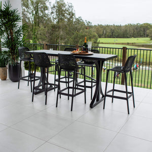 best-outdoor-furniture-Air 75 - Bergen Slat Bar 200 - 7pce - Outdoor Bar Set #color_BLACK
