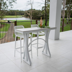 best-outdoor-furniture-Air 75 Malibu - 3pce (130x45) - Outdoor Bar Set #color_WHITE