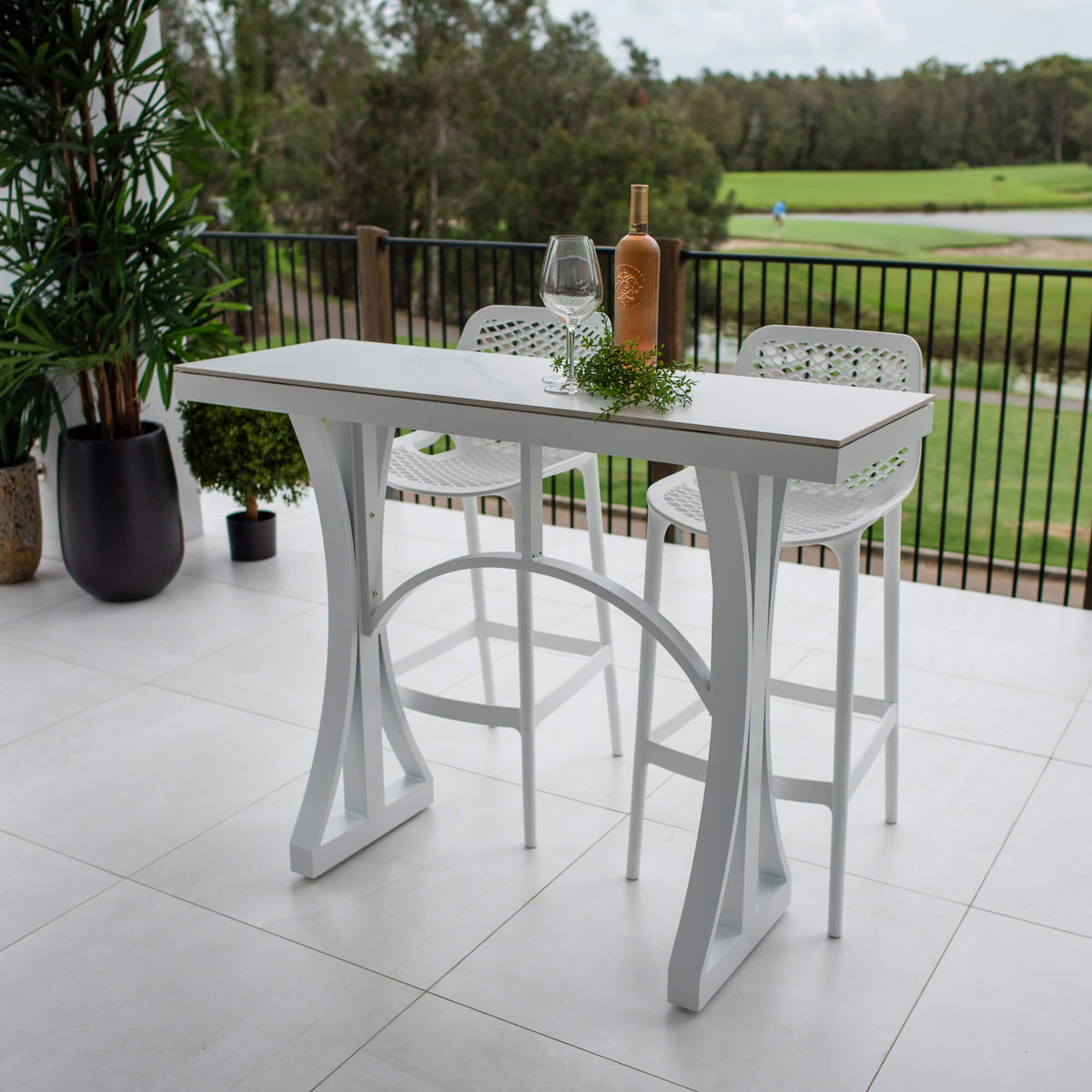 best-outdoor-furniture-Air 75 Malibu - 3pce (130x45) - Outdoor Bar Set #color_WHITE