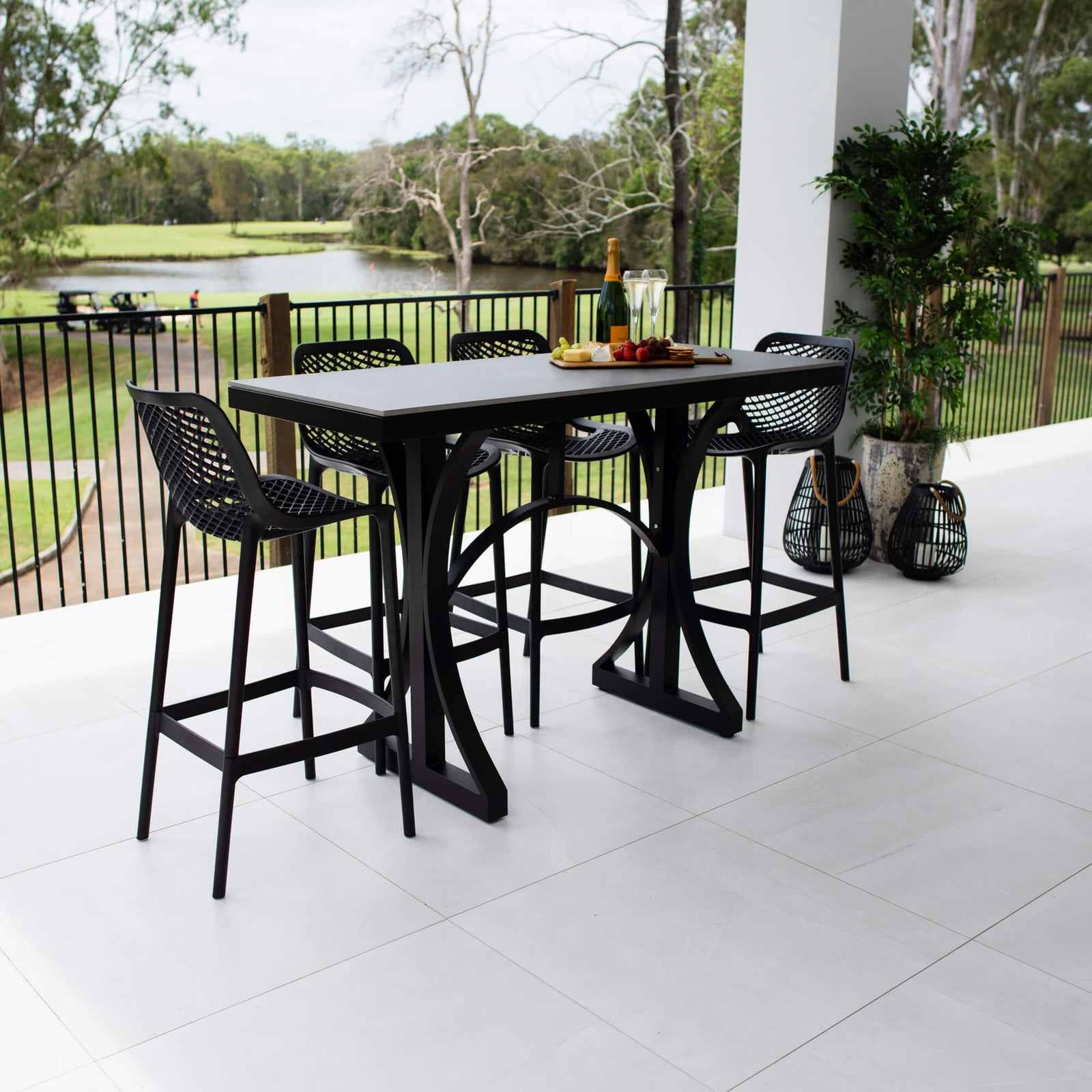 best-outdoor-furniture-Air 75 Malibu - 5pce (150x65) - Outdoor Bar Set #color_BLACK