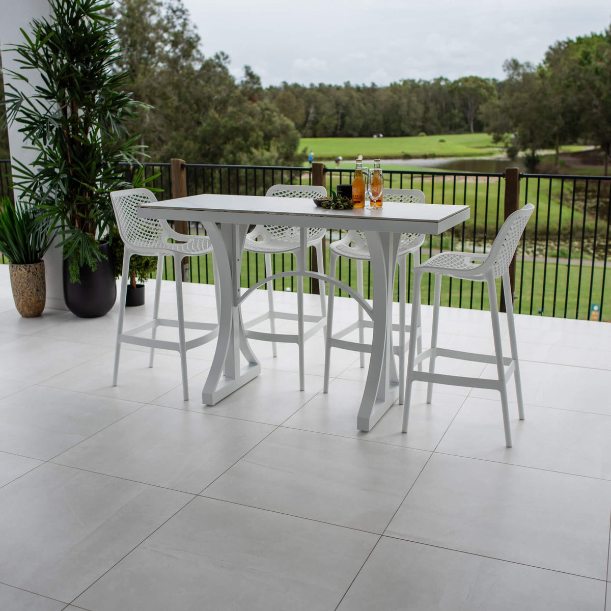 best-outdoor-furniture-Air 75 Malibu - 5pce (150x65) - Outdoor Bar Set #color_WHITE