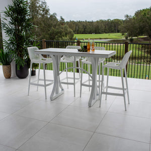 best-outdoor-furniture-Air 75 Malibu - 5pce (150x65) - Outdoor Bar Set #color_WHITE