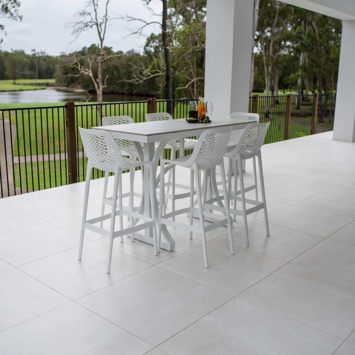 best-outdoor-furniture-Air 75 Malibu - 7pce (150x65) - Outdoor Bar Set #color_WHITE