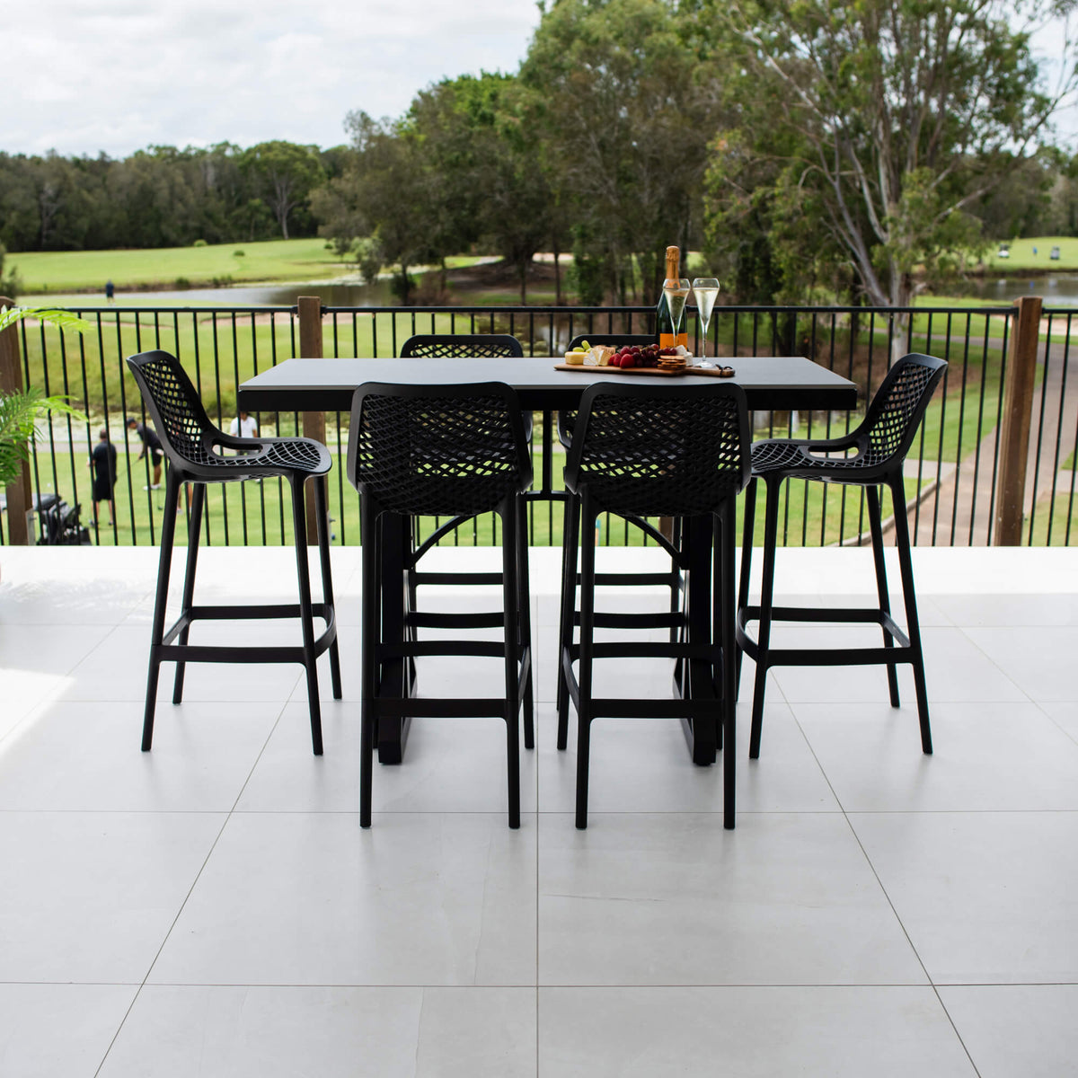 best-outdoor-furniture-Air 75 Malibu - 7pce (150x65) - Outdoor Bar Set #color_BLACK