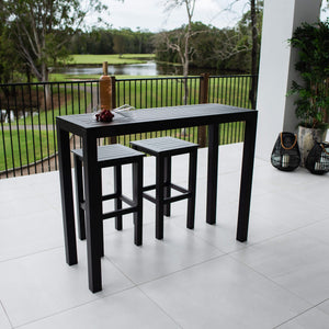 best-outdoor-furniture-Kirra Aria - 3pce (130x45) - Outdoor Bar Set #color_BLACK