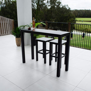 best-outdoor-furniture-Kirra Aria - 3pce (130x45) - Outdoor Bar Set #color_BLACK