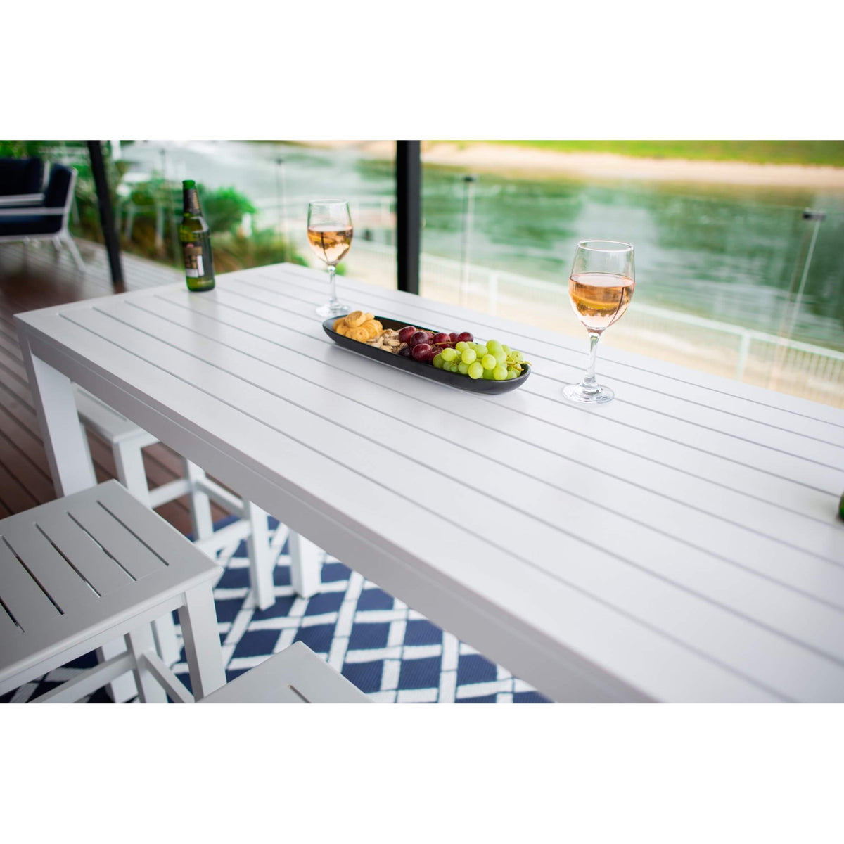 best-outdoor-furniture-Slat Bar - 5pce - 150 Outdoor Bar Set #color_WHITE