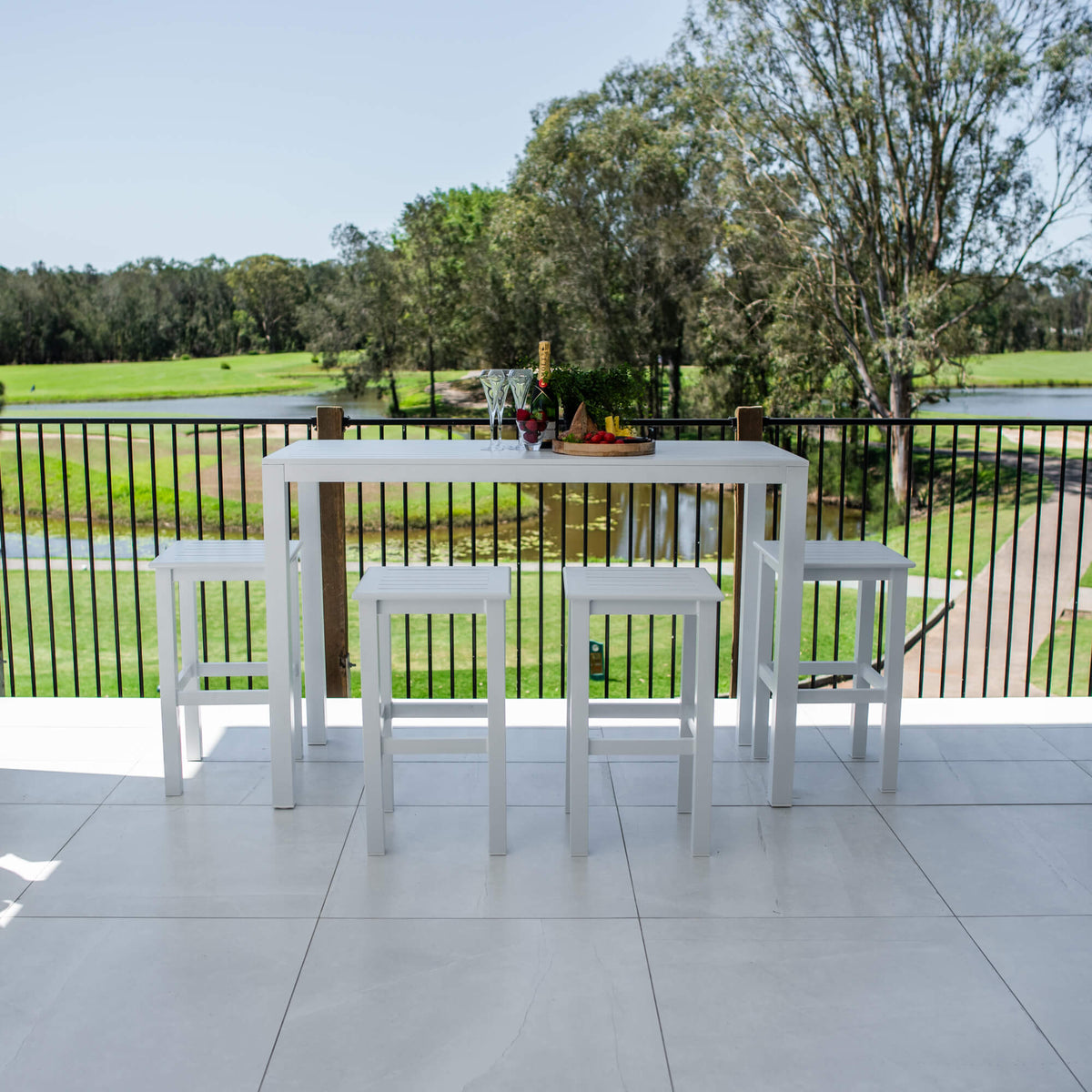 Slat Bar - 5pce - 150 Outdoor Bar Set