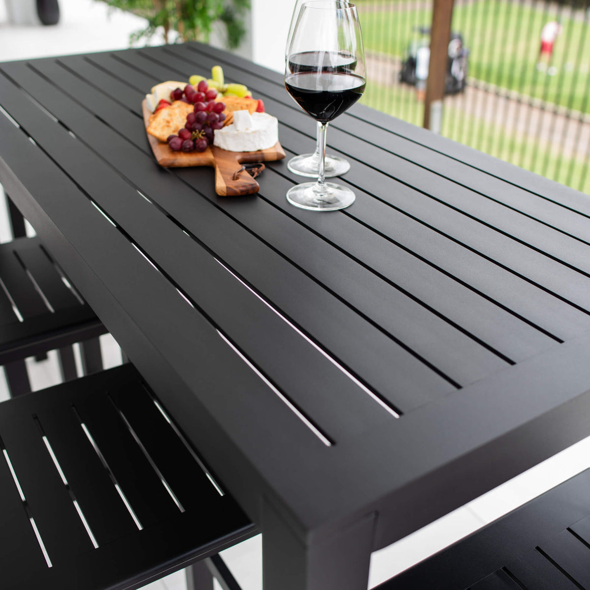 best-outdoor-furniture-Slat Bar - 5pce - 150 Outdoor Bar Set #color_BLACK