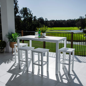 best-outdoor-furniture-Kirra Aria - 5pce (150x80) - Outdoor Bar Set #color_WHITE