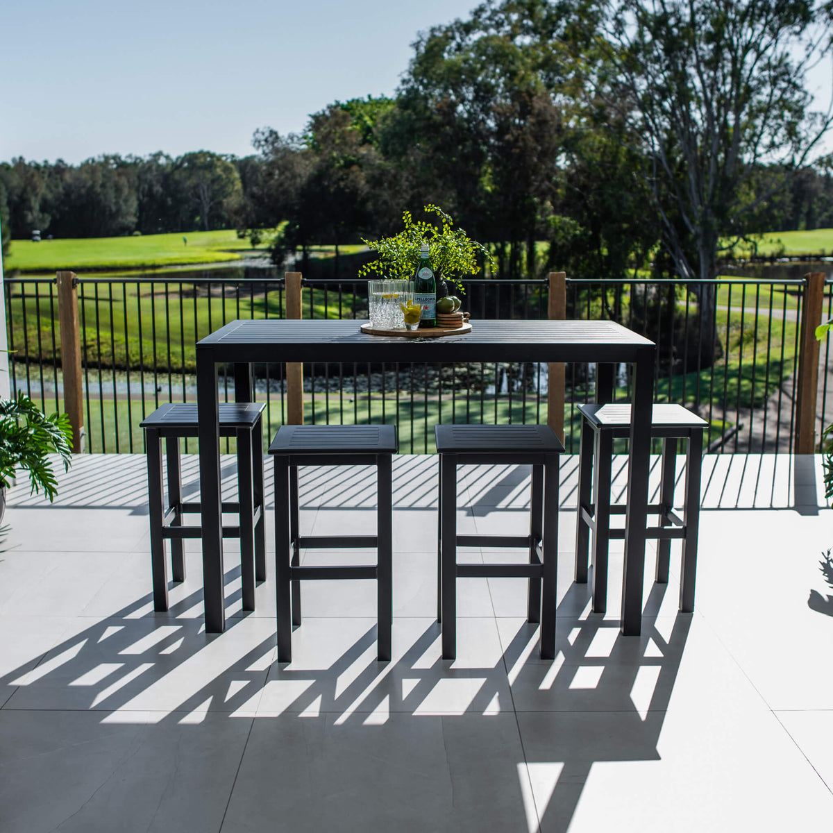 best-outdoor-furniture-Kirra Aria - 5pce (150x80) - Outdoor Bar Set #color_BLACK