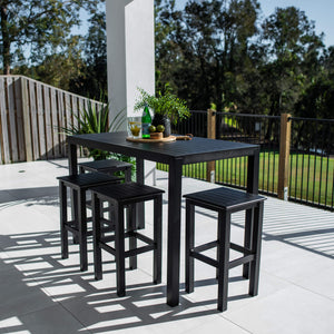 best-outdoor-furniture-Kirra Aria - 5pce (150x80) - Outdoor Bar Set #color_BLACK
