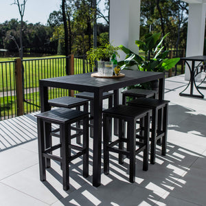 best-outdoor-furniture-Kirra Aria - 7pce (150x80) - Outdoor Bar Set #color_BLACK