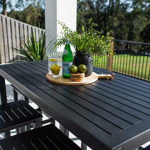 best-outdoor-furniture-Kirra Aria - 7pce (150x80) - Outdoor Bar Set #color_BLACK