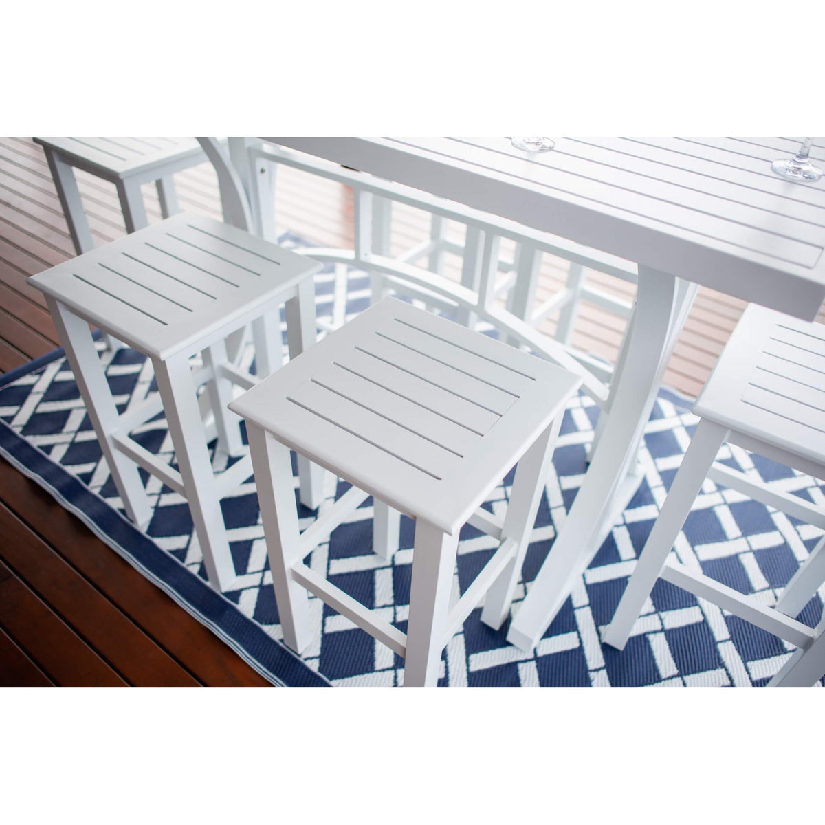 best-outdoor-furniture-SLAT - Bergen Slat Bar 150 - 7pce - Outdoor Bar Set