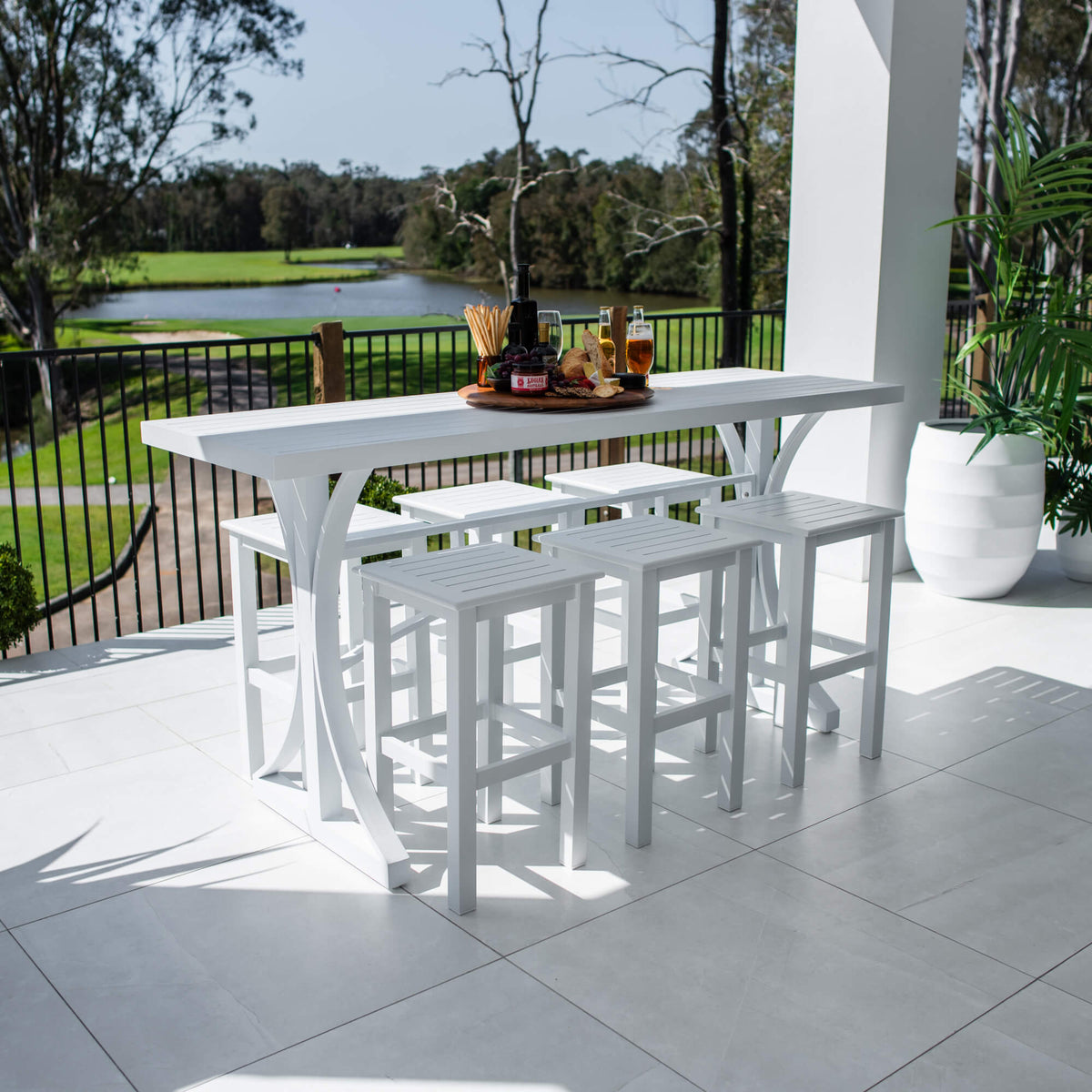 best-outdoor-furniture-Kirra Bergen - 7pce (200x65) - Outdoor Bar Set #color_WHITE