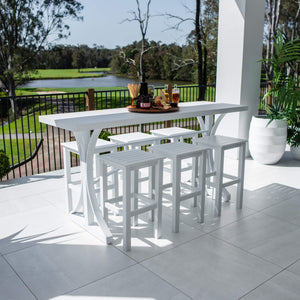 best-outdoor-furniture-Kirra Bergen - 7pce (200x65) - Outdoor Bar Set #color_WHITE