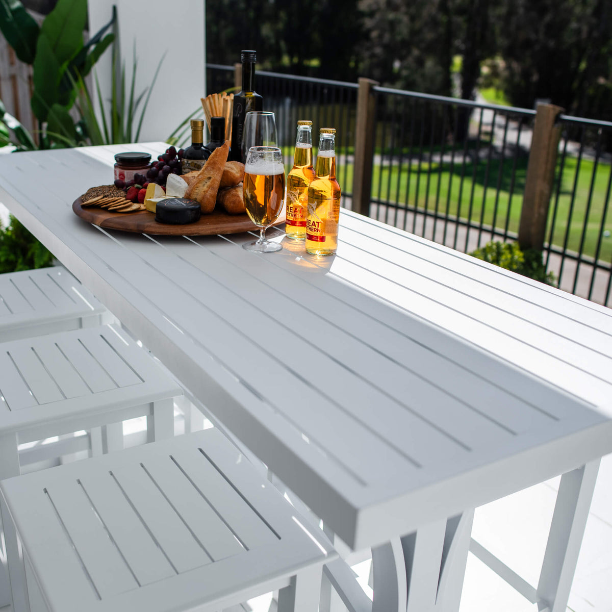 best-outdoor-furniture-Kirra Bergen - 7pce (200x65) - Outdoor Bar Set #color_WHITE
