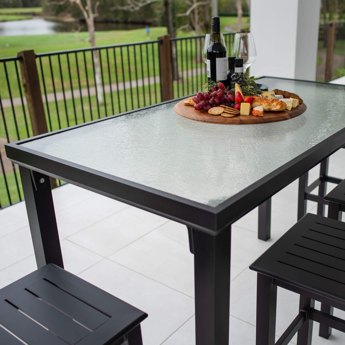 best-outdoor-furniture-Kirra Hudson - 5pce (150x80) - Outdoor Bar Set #color_BLACK