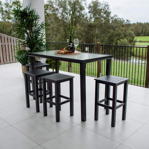 best-outdoor-furniture-Kirra Hudson - 5pce (150x80) - Outdoor Bar Set #color_BLACK
