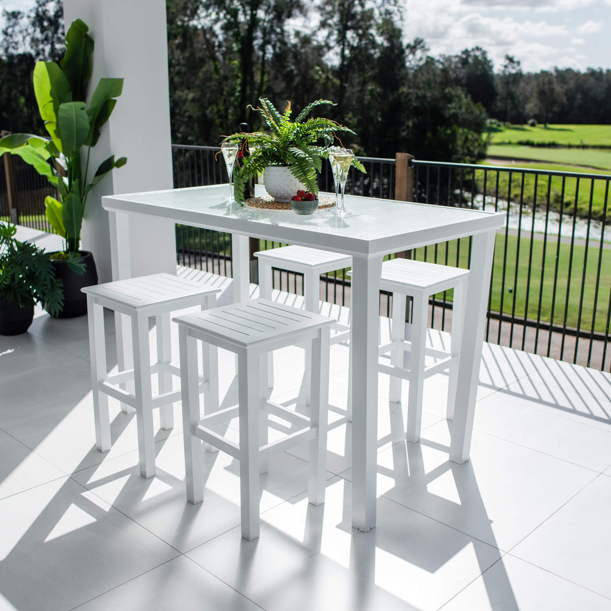 best-outdoor-furniture-Kirra Hudson - 5pce (150x80) - Outdoor Bar Set #color_WHITE