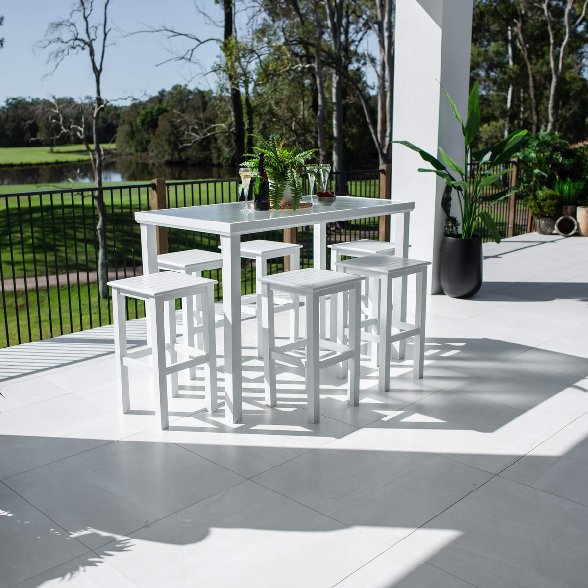 best-outdoor-furniture-Kirra Hudson - 7pce (150x80) - Outdoor Bar Set #color_WHITE