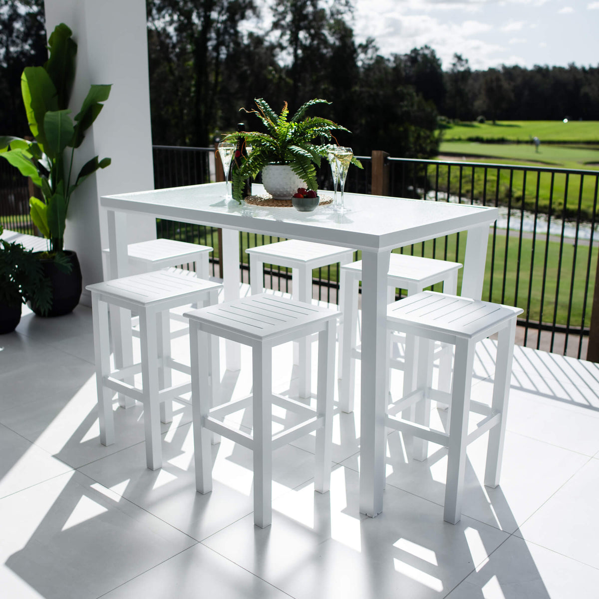 best-outdoor-furniture-Kirra Hudson - 7pce (150x80) - Outdoor Bar Set #color_WHITE