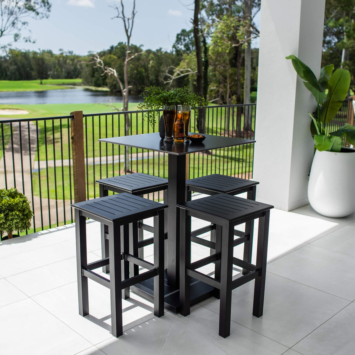 best-outdoor-furniture-Kirra Lennox - 5pce (70x70) - Outdoor Bar Set #color_BLACK