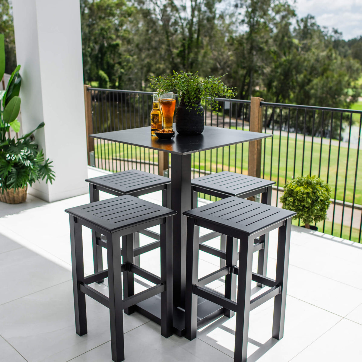 best-outdoor-furniture-Kirra Lennox - 5pce (70x70) - Outdoor Bar Set #color_BLACK