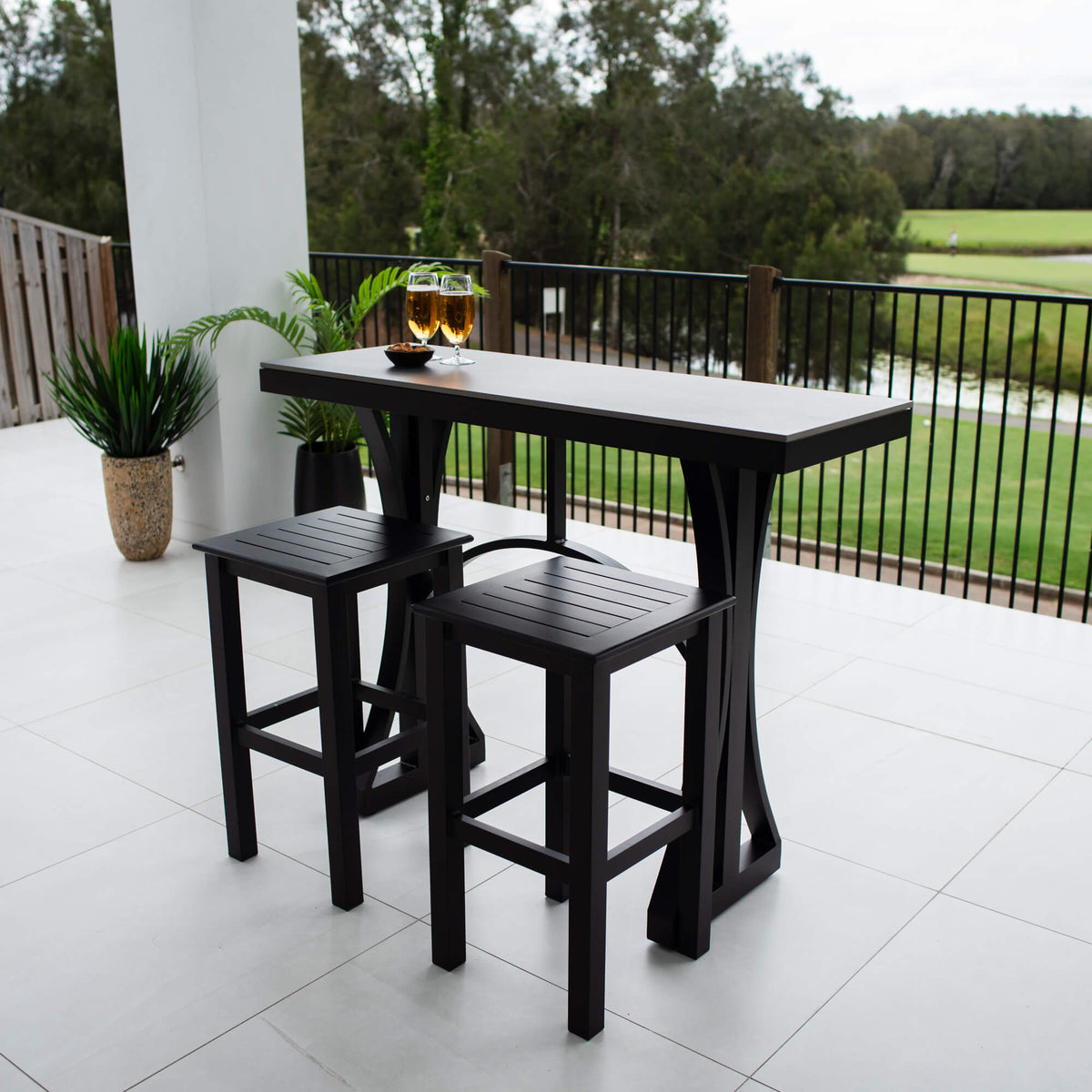 best-outdoor-furniture-Kirra Malibu - 3pce (130x45) - Outdoor Bar Set #color_BLACK