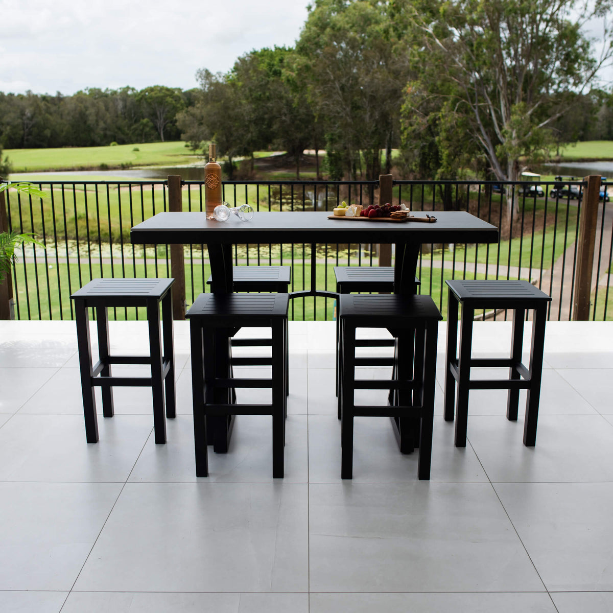 best-outdoor-furniture-Kirra Malibu - 7pce (150x65) - Outdoor Bar Set #color_BLACK