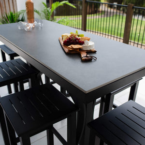 best-outdoor-furniture-Kirra Malibu - 7pce (150x65) - Outdoor Bar Set #color_BLACK
