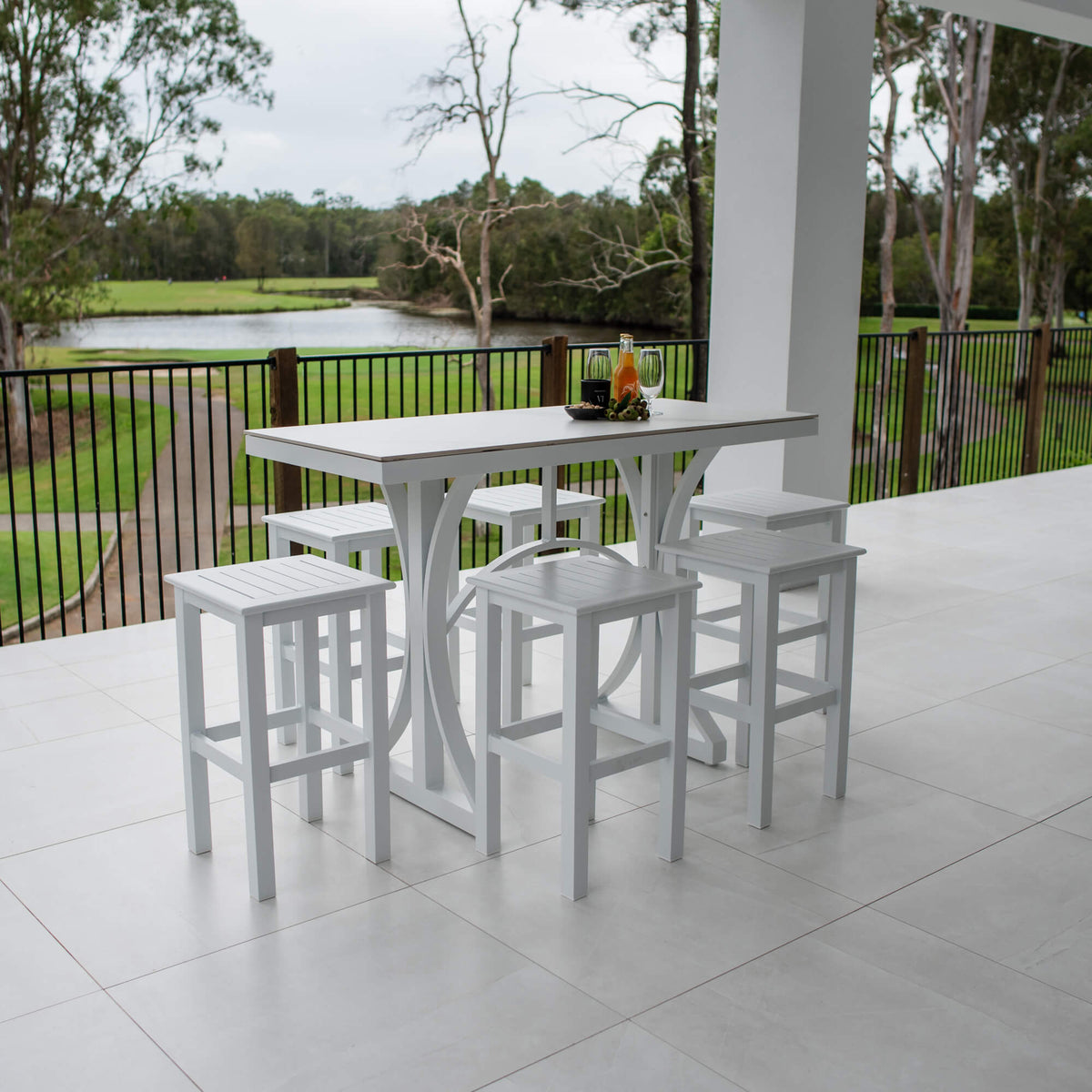 best-outdoor-furniture-Kirra Malibu - 7pce (150x65) - Outdoor Bar Set #color_WHITE