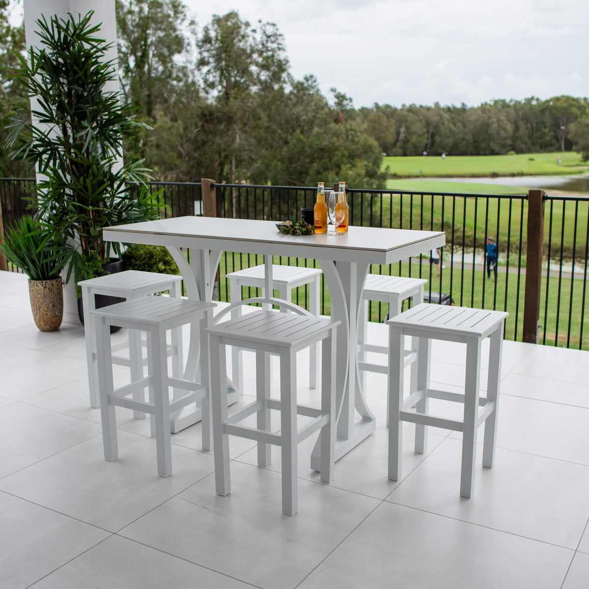 best-outdoor-furniture-Kirra Malibu - 7pce (150x65) - Outdoor Bar Set #color_WHITE