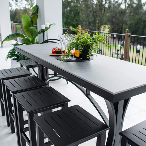 Kirra Malibu - 7pce (200x65) - Outdoor Bar Set
