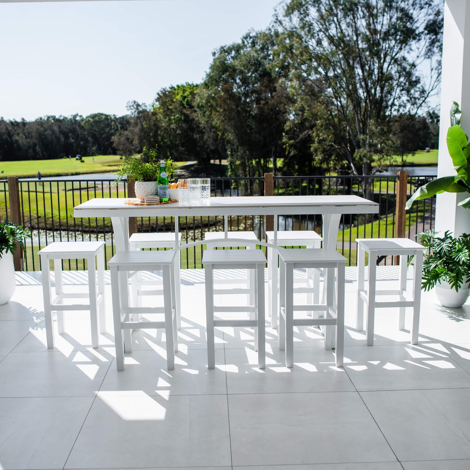 best-outdoor-furniture-Kirra Malibu - 9pce (200x65) - Outdoor Bar Set #color_WHITE
