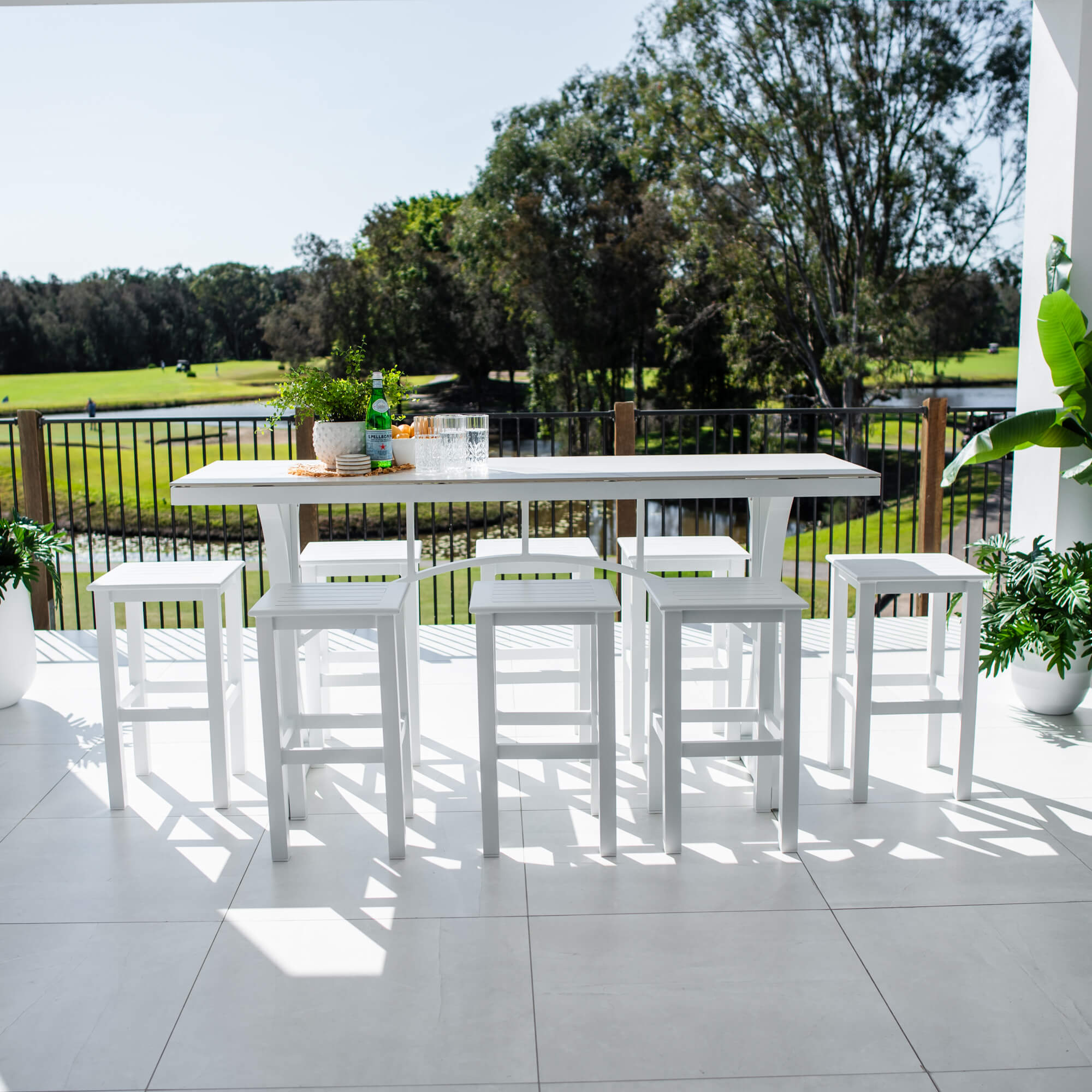 best-outdoor-furniture-Kirra Malibu - 9pce (200x65) - Outdoor Bar Set #color_WHITE