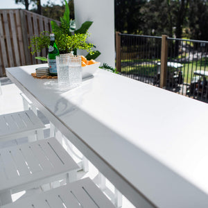 best-outdoor-furniture-Kirra Malibu - 9pce (200x65) - Outdoor Bar Set #color_WHITE