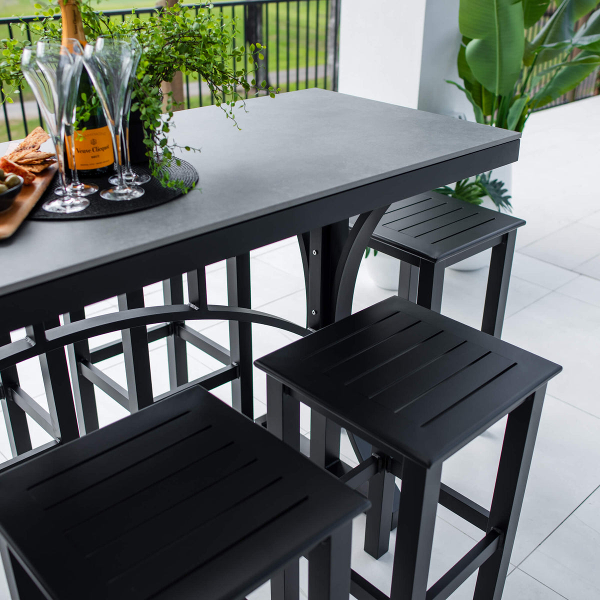 best-outdoor-furniture-Kirra Malibu - 9pce (200x65) - Outdoor Bar Set #color_BLACK
