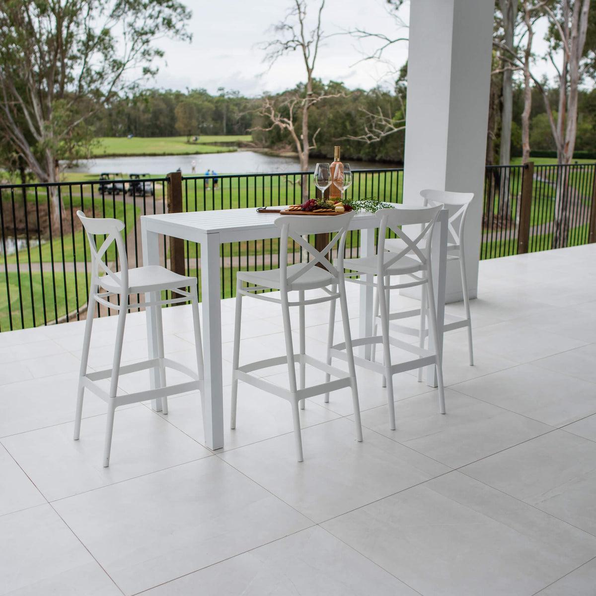 best-outdoor-furniture-Portsea 75 Aria - 5pce (150x65) - Outdoor Bar Set #color_WHITE