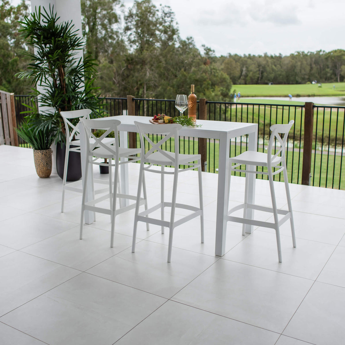 best-outdoor-furniture-Portsea 75 Aria - 5pce (150x65) - Outdoor Bar Set #color_WHITE
