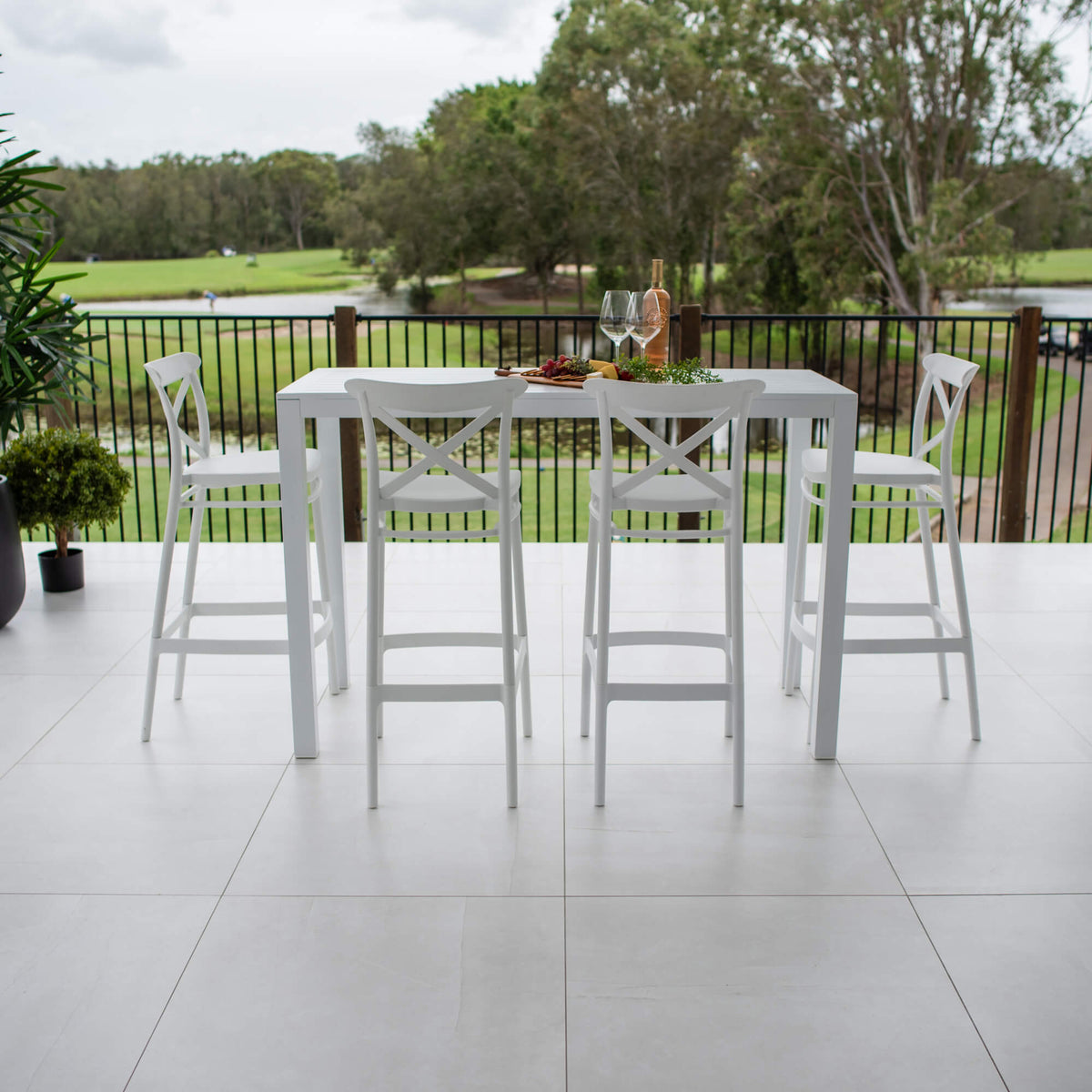 Portsea 75 Aria - 5pce (150x65) - Outdoor Bar Set