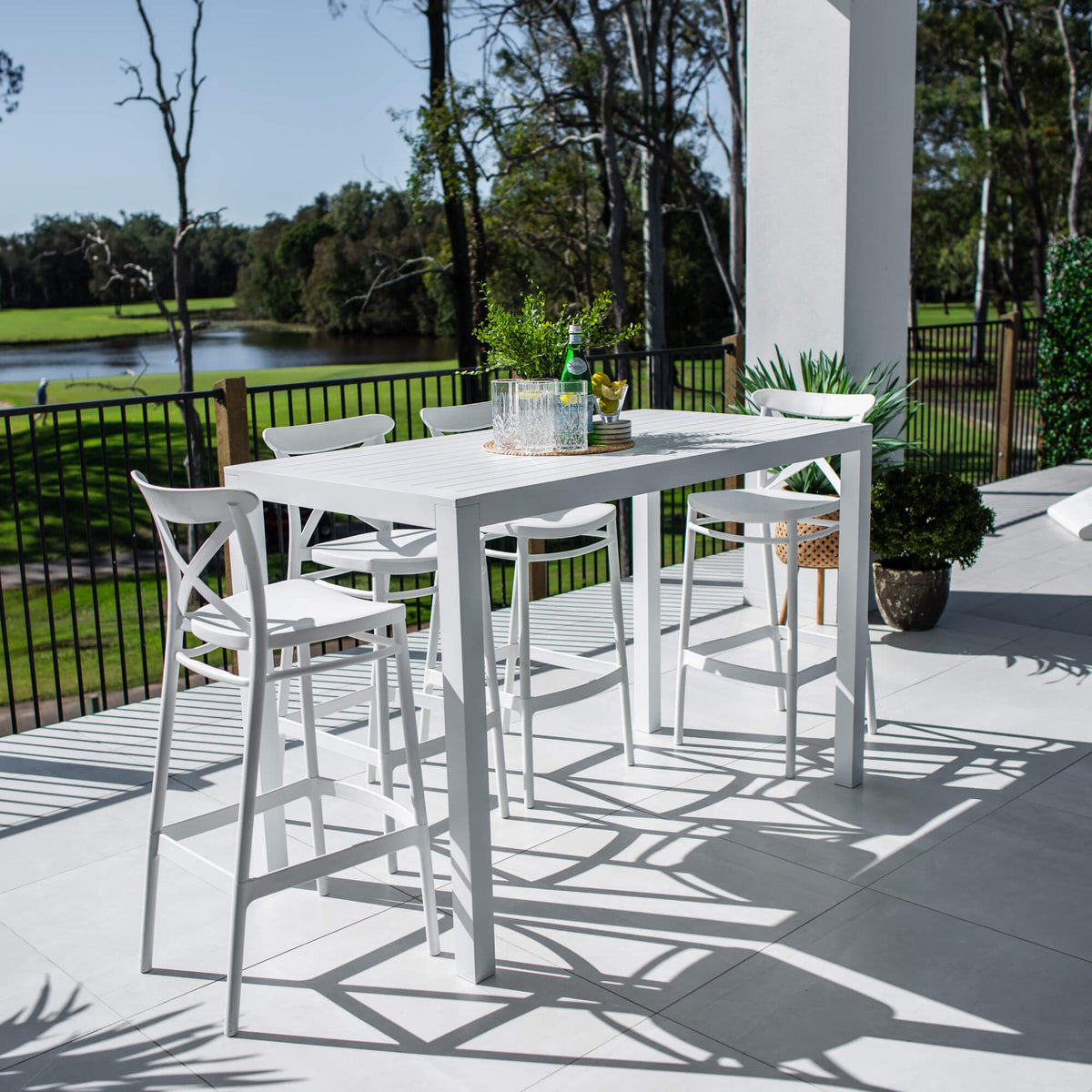 best-outdoor-furniture-Portsea 75 Aria - 5pce (150x80) - Outdoor Bar Set #color_WHITE