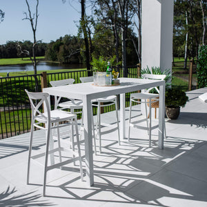 best-outdoor-furniture-Portsea 75 Aria - 5pce (150x80) - Outdoor Bar Set #color_WHITE